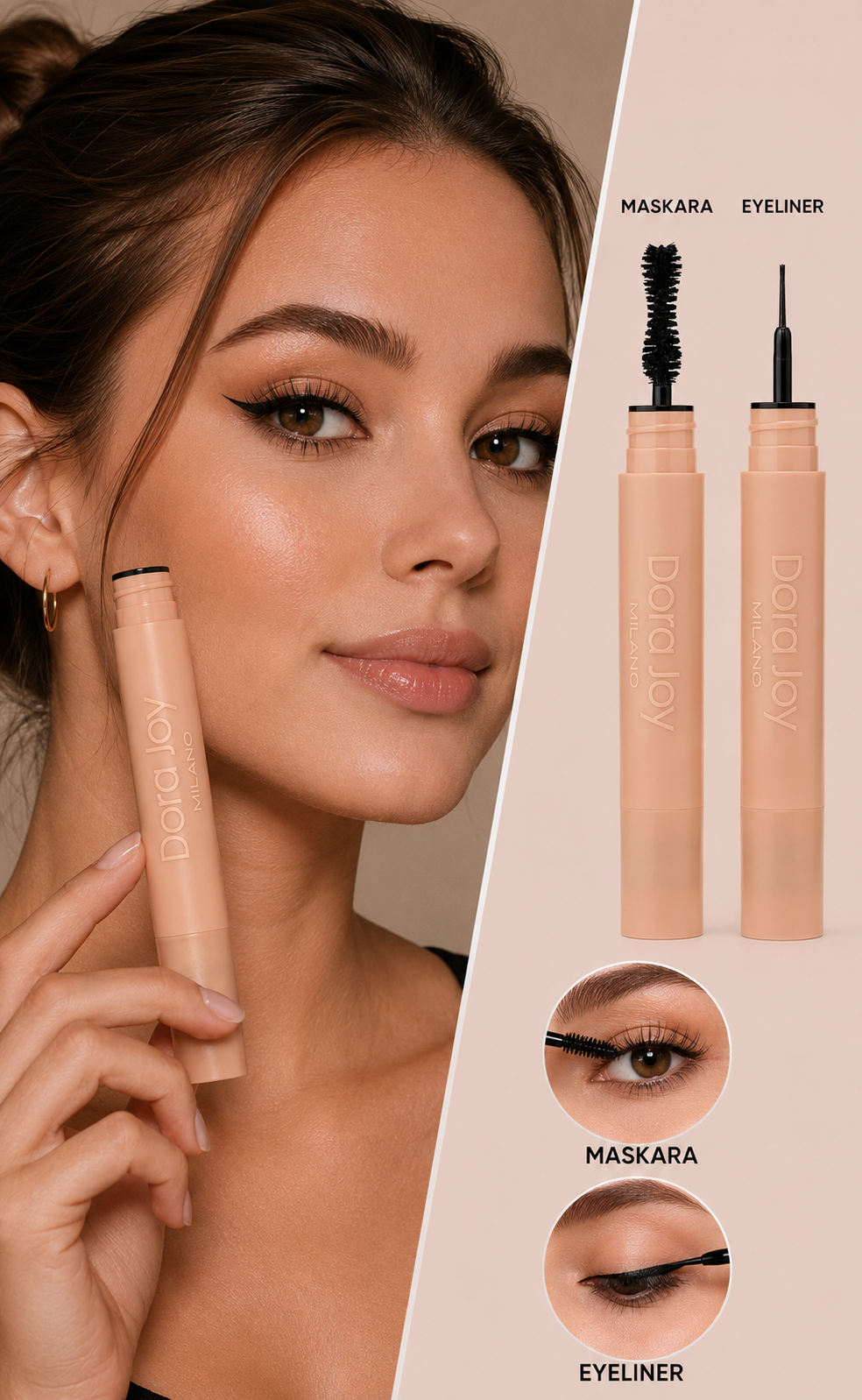 Duo Joy 2in1 Mascara Eyeliner 01 Black