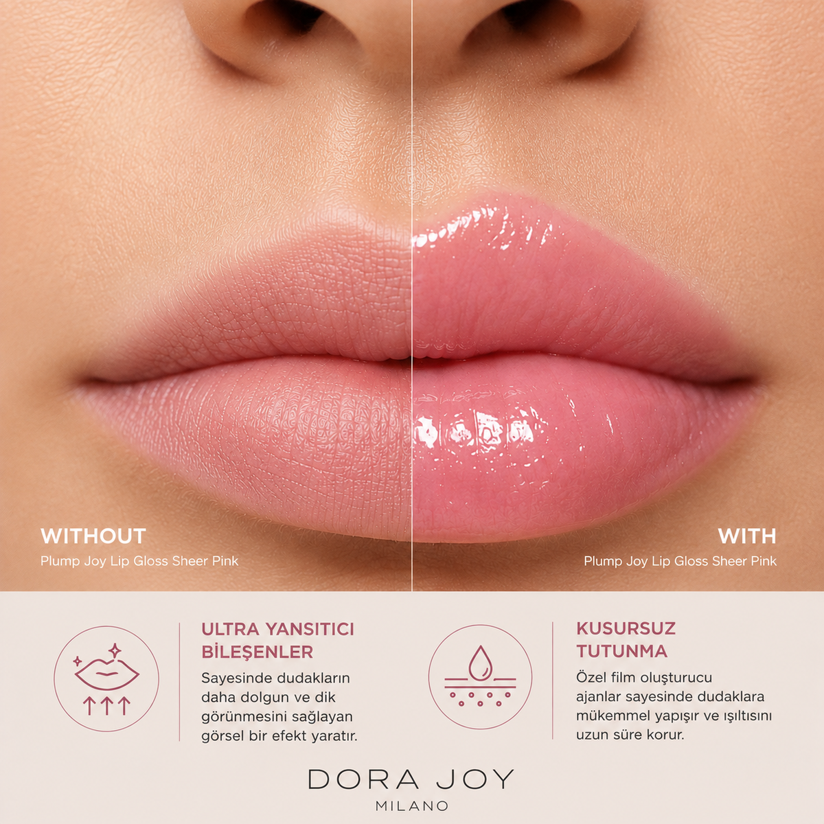 Plump Joy Lip Gloss Sheer Pink