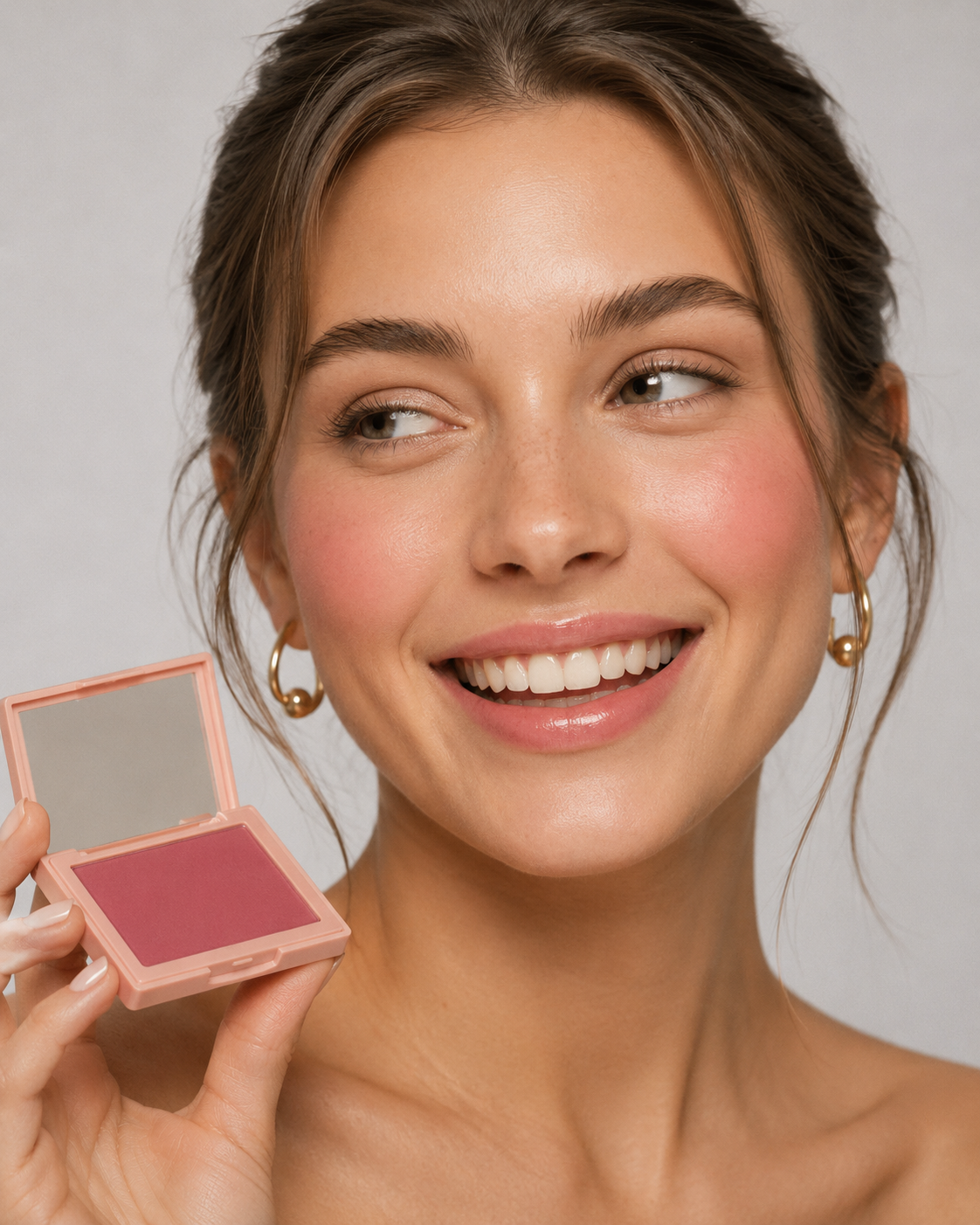 Shimmering Powder Blush 03 Shine Kissed Powder Blush Vegan with Vitamin E